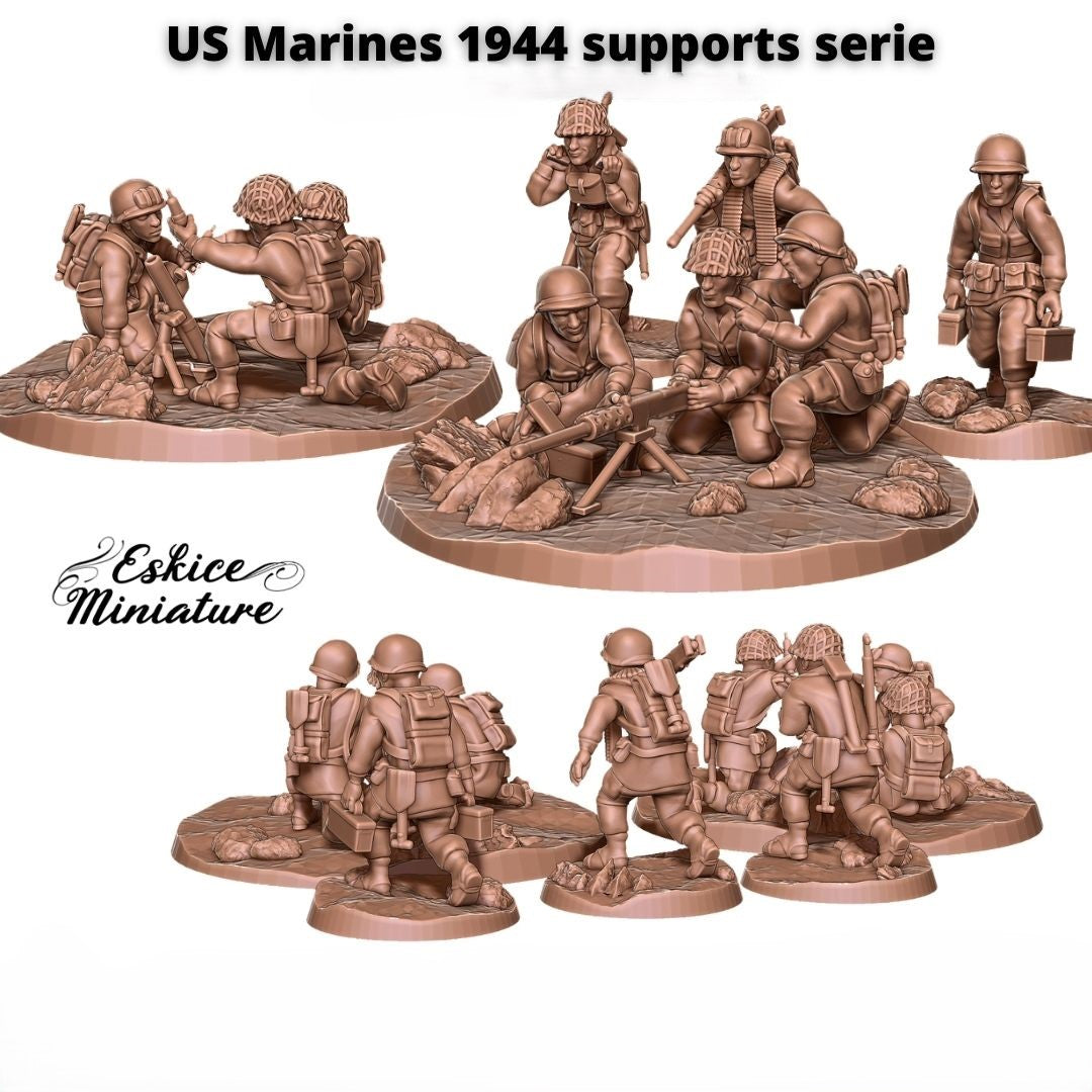 US Marines HMG and supports