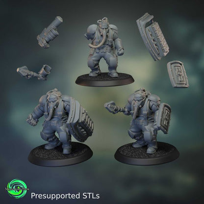 Militia Planetarum Augmented Trench Bullies