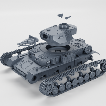 Panzer IV Ausf.F tank with the short 75mm gun