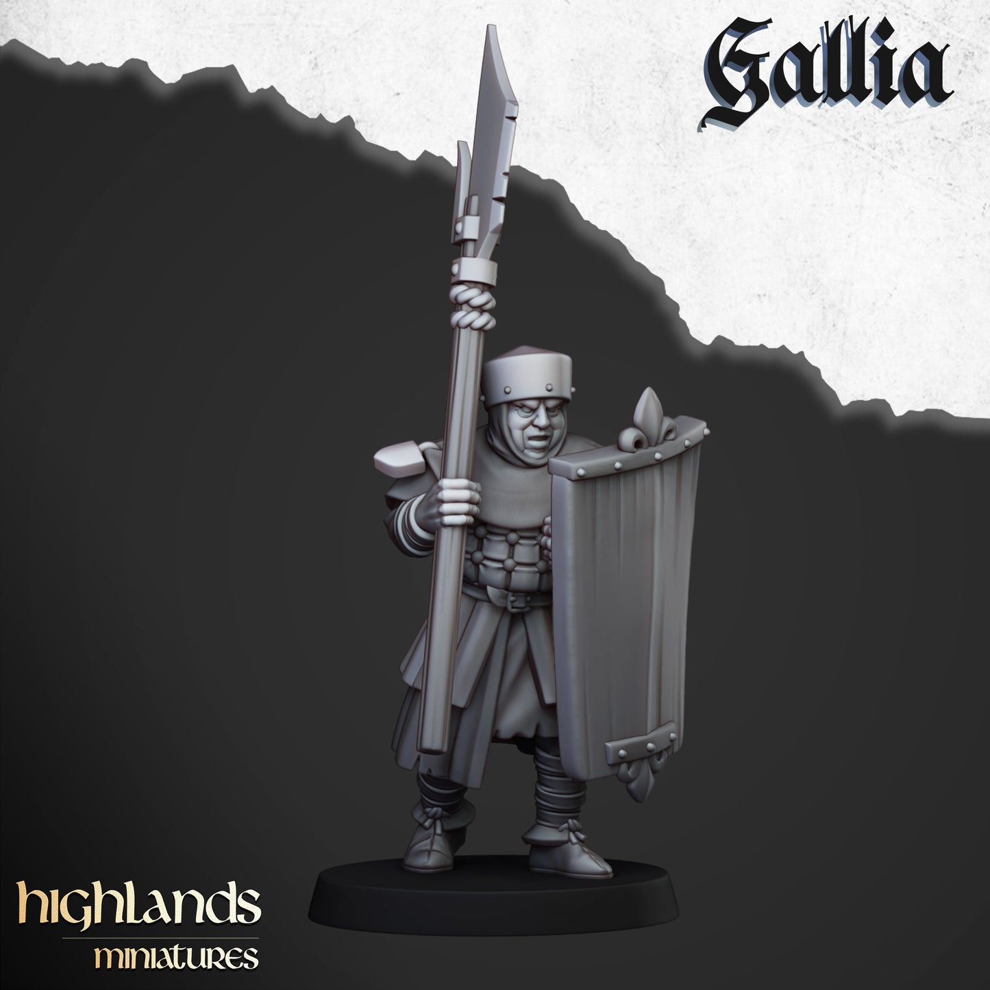 Kingdom of Gallia Men at Arms with Polearms