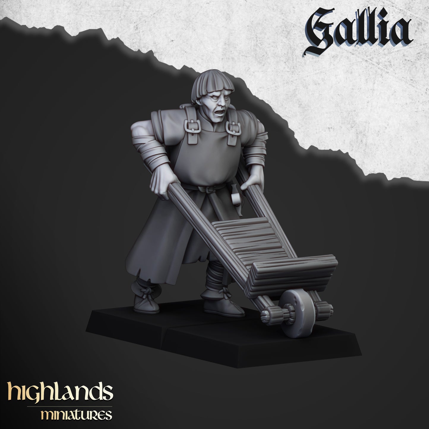 Kingdom of Gallia Trebuchet and crew