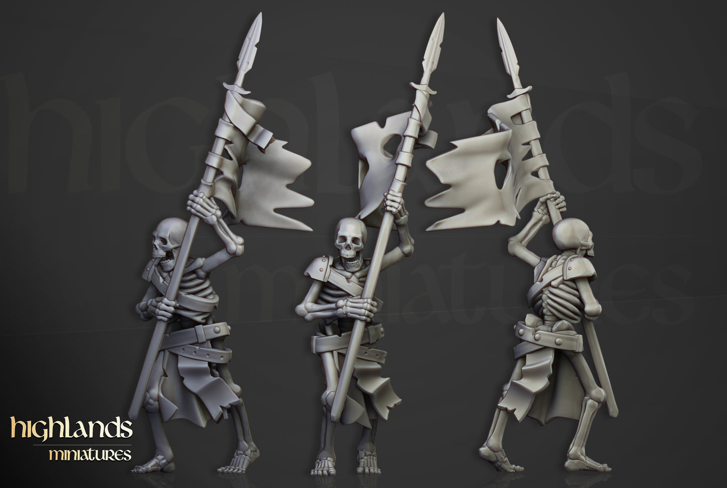 Transilvanya The Fallen Realm Skeleton Warriors with Spears