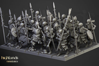 Transilvanya The Fallen Realm Skeleton Warriors with Spears