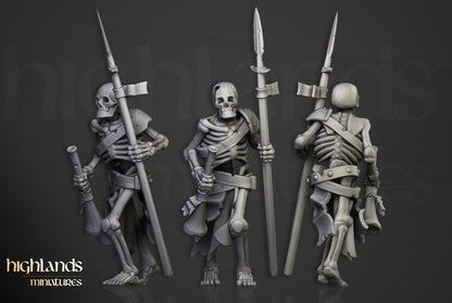 Transilvanya The Fallen Realm Skeleton Warriors with Spears