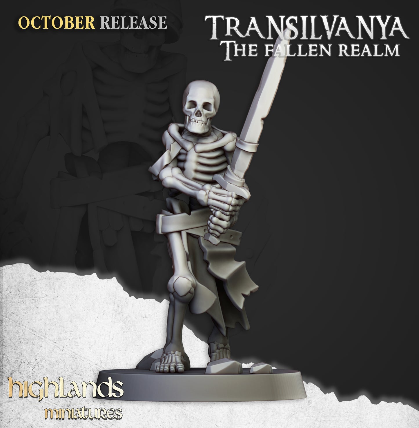 Transilvanya The Fallen Realm Skeleton Warriors with Swords