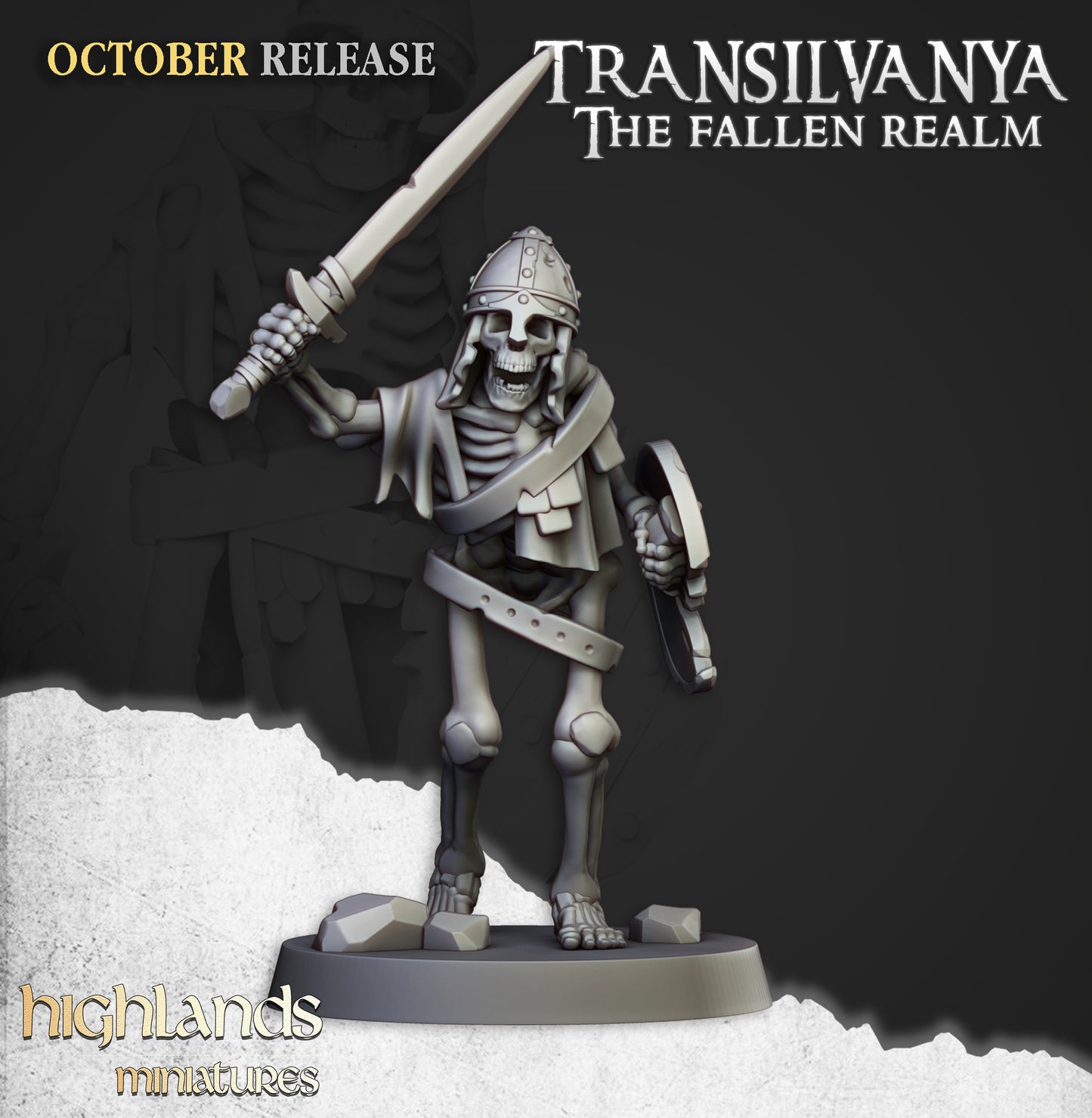 Transilvanya The Fallen Realm Skeleton Warriors with Swords