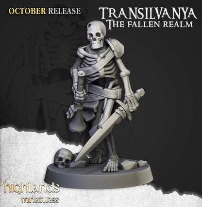 Transilvanya The Fallen Realm Skeleton Warriors with Swords