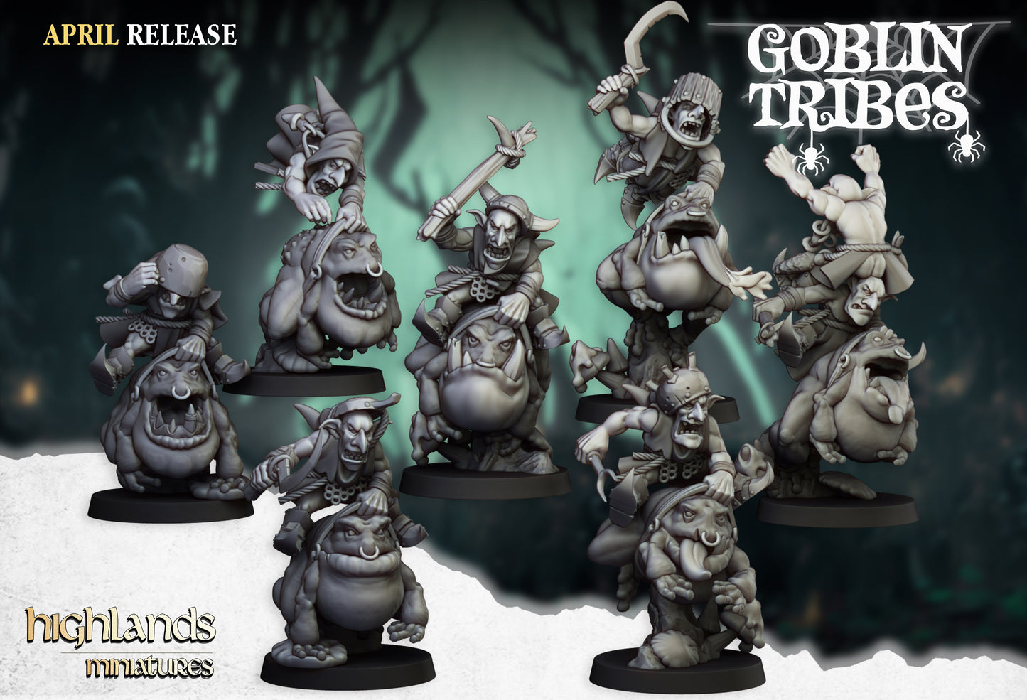 Swamp Goblin Frog Riders